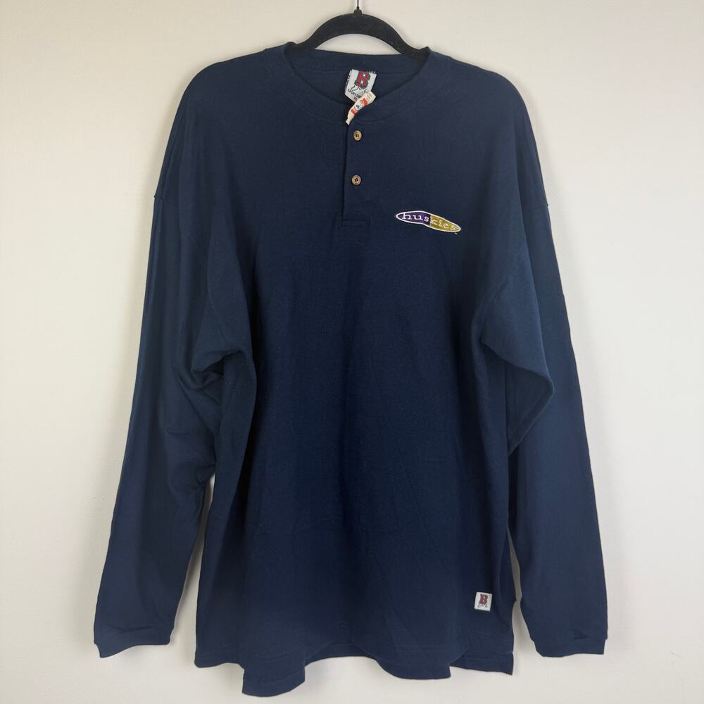 NWT Vintage BOA Sportswear Mens Washington Huskies Long Sleeve Navy Shirt XL